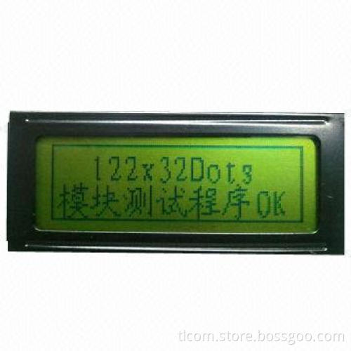 122 x 32 graphic STN COB module, sized 67 x 27mm
